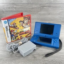 Nintendo DSi Blue TWL-001 Handheld w/ Mario Vs Donkey Kong Mini-Land Mayhem