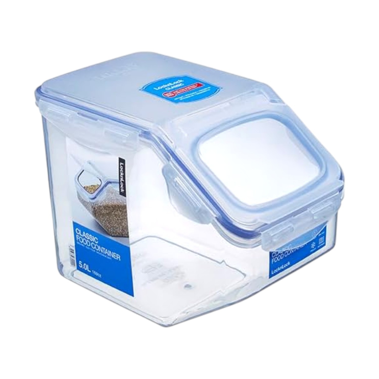 Locknlock Lock & Lock Kitchen Caddy With Fliptop Lid - Clear/Blue, 5 L - Image 5