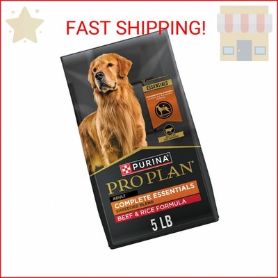 Purina Pro Plan Complete Essentials Shredded Blend Beef and Rice Dog Food Dry Fo