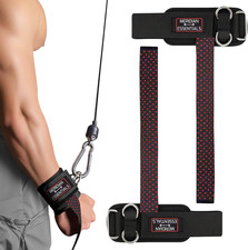 Heavy-Duty Weightlifting Straps with D-Ring and Neoprene Wrist Padding