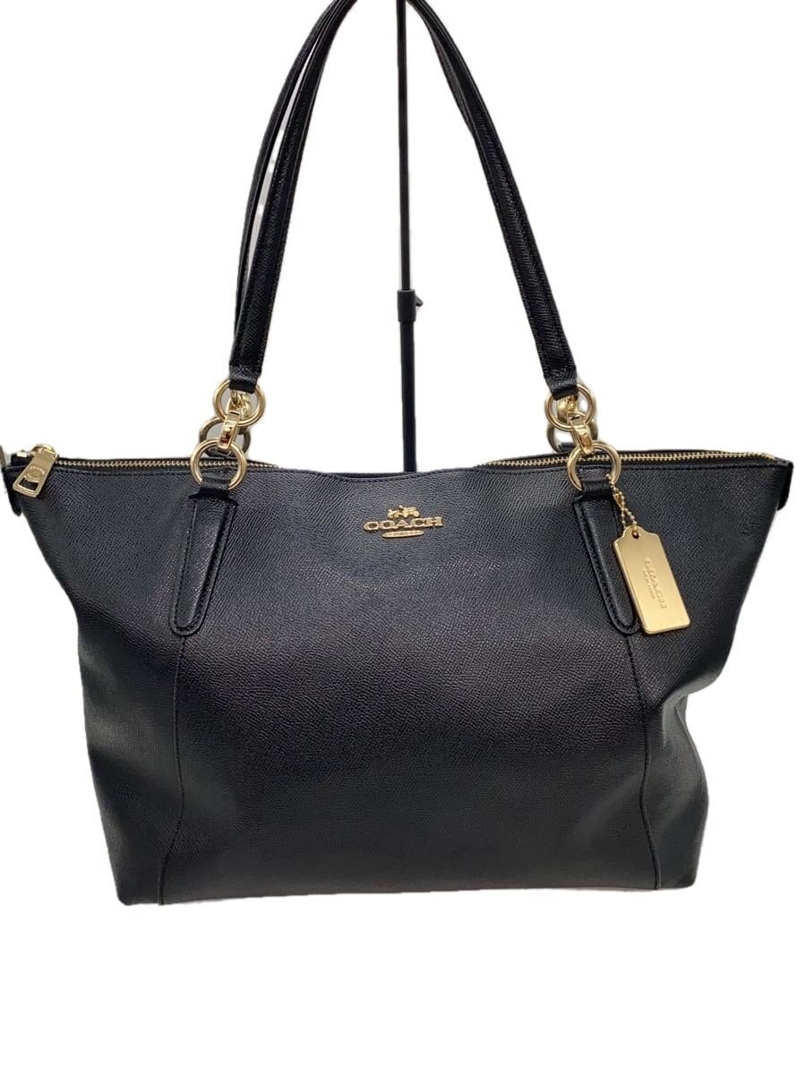 COACH Black Plain Tote Bag BLK