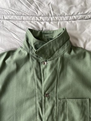 Engineered Garments Workaday Utility Jacket Olive Reverse Sateen