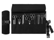 Salon Scissors Roll Up Holder   Professional Canvas Pouch Case for Hair Styli...