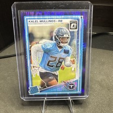 2025 Panini Donruss Optic - Rated Rookie Kalel Mullings #262 Purple Shock Prizm 