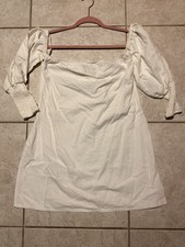 NastyGal Women's White Off Shoulder Dress Size 12