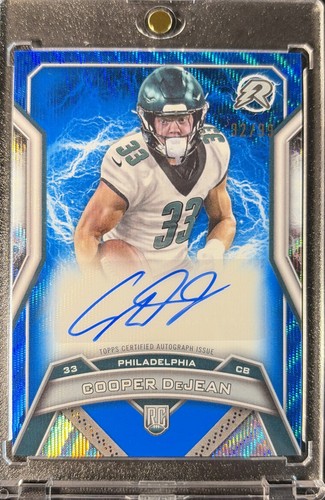 2024 Topps Resurgence Cooper DeJean Blue Surge /99 Auto Rookie #RRS-CD Eagles