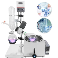 2L Lab Rotary Evaporator Digital Display Manual Lifting 1500W Heating Power USA