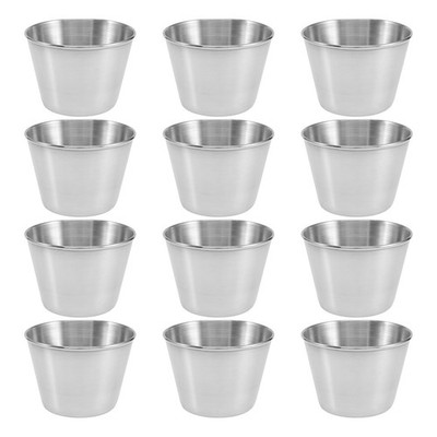 12 Pack Edelstahl GewüRz Saucen Becher, HandelsüBliche Dip SoßEn Becher, Ra9763