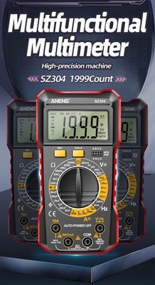 ANENG Digital-Multimeter SZ 304 AC/DC Spannung Strom Widerst. Frequ. Bat. Diode