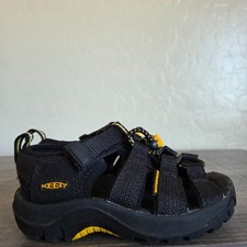 Keen Newport H2 Water Sandals Black/Yellow Sz Toddler's 8 Adjustable Waterproof