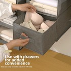 Multi Layer Foldable Hanging Storage Organizer for Clothes Wardrobe Use