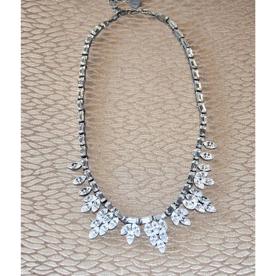 Ben-Amun Tatiana Art Deco Marquis Bridal Evening Statement Necklace - Image 2 of 4