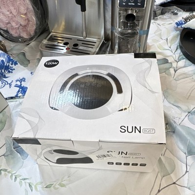 SUN 120W BQ5T Nail Lamp Timer Mode Quick-Dry Electric Plastic White