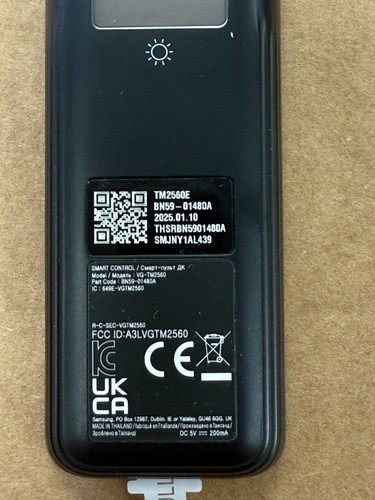 New Original Samsung BN59-01480A Solar Cell TV Remote Control. - Picture 4 of 4