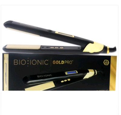 Bio Ionic Gold Pro Glätt- und Stylingeisen Brandneu UVP 109 