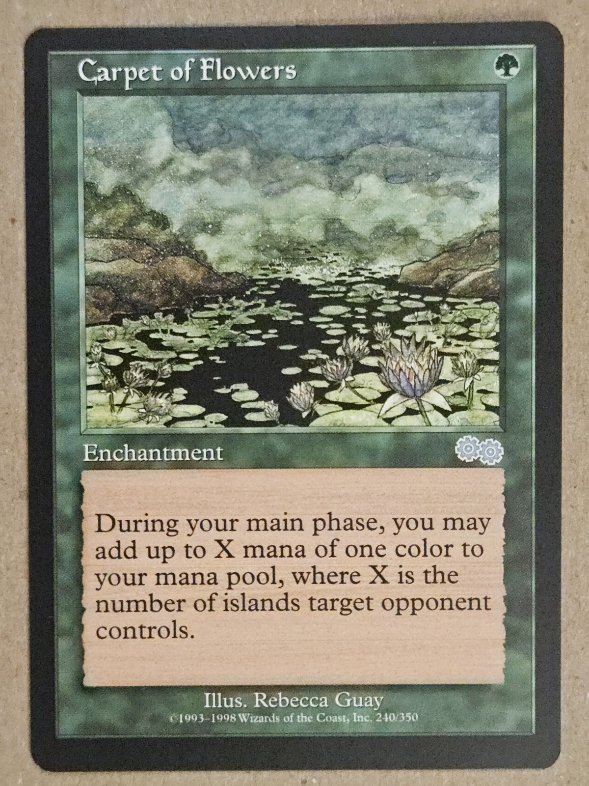 Carpet of Flowers - Urza's Saga - Near Mint | MTG