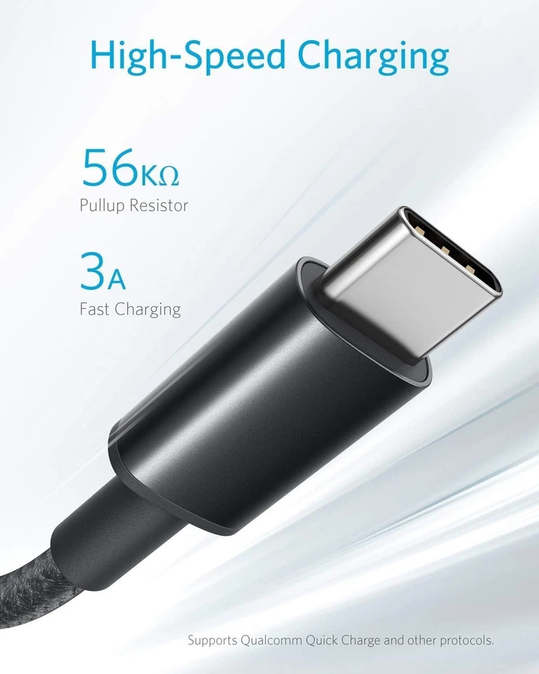 Anker Cable [2 Pack, 3FT], USB A to C for Samsung Galaxy S10 3ft  - Image 3 of 4