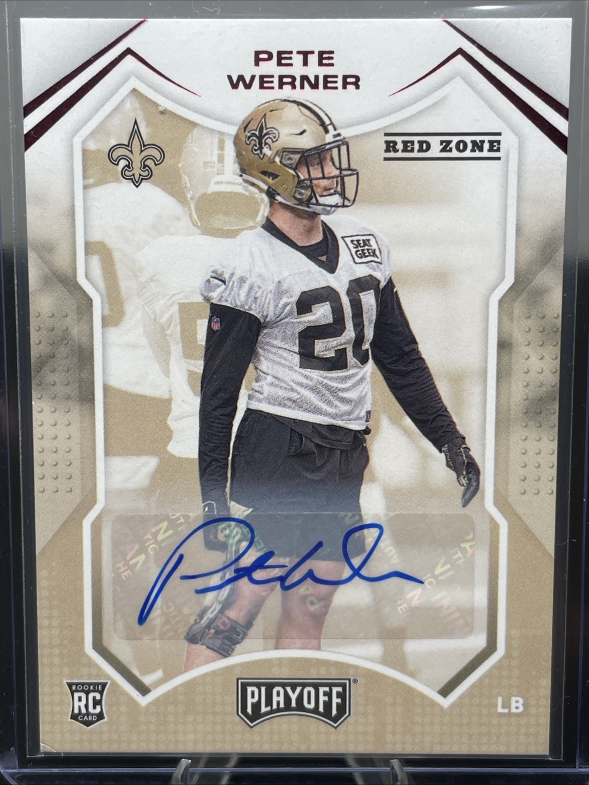 Pete Werner Panini Playoff #268 Autograph-Red Zone