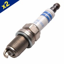0242 240 653 Iridium Spark Plugs x2 FR6KI332S Ignition Electrical By Bosch
