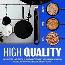 NEW 25CM CLASSIC PIZZA PAN COOKING KITCHEN CREPE PAN DOSA PANCAKE COOK KITCHEN