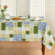 Spring Tablecloth 60 120 Inch Rectangular, 60" x 120" Rectangular White