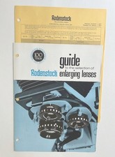 Rodenstock Enlarging Lenses Brochure with 1977 Price List: Trinar, Omegaron