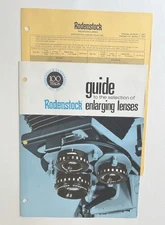Rodenstock Enlarging Lenses Brochure with 1977 Price List: Trinar, Omegaron