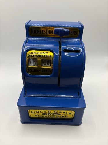 Vintage Uncle Sam’s 3 Coin Register Bank Korea Working Coin Bank Savings Bank