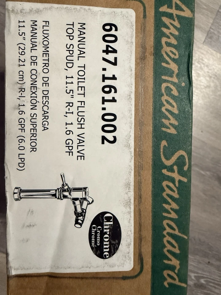 VÁLVULA DE DESCARGA - Válvula de descarga manual Tolilet 1” PADRÃO AMERICANO 1.6 GPF - Imagem 2 de 4