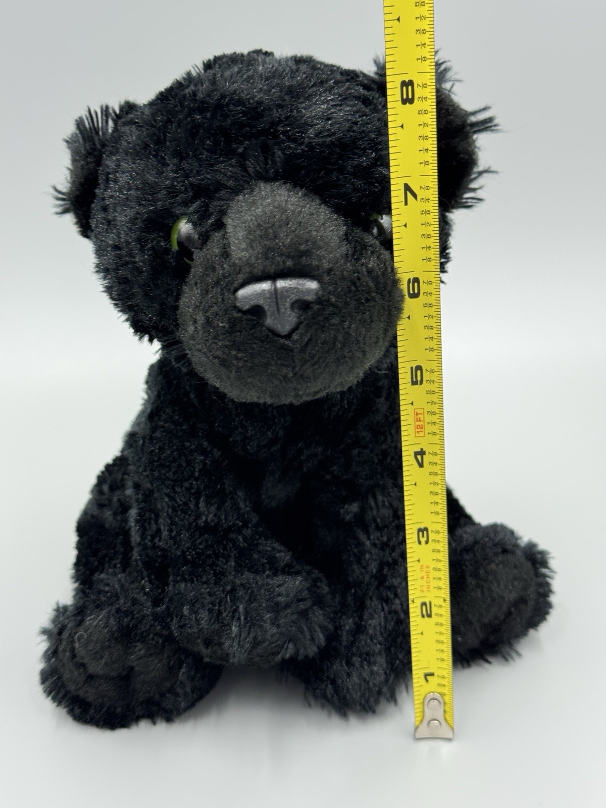 Adventure Planet Black Cat Panther Cougar Plush 8” Stuffed Animal thumbnail 2