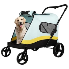 Extra Large Pet Stroller for Dogs, Large Capacity Dog Stroller Holds up to 176 L