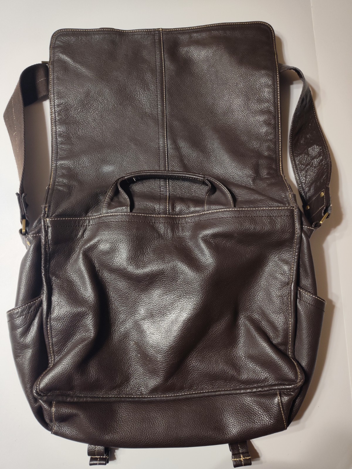 Ameri Leather Brown messenger bag - image 5