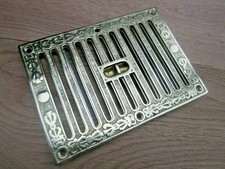 Ornate Vintage Victorian Style Rustic Ventilation Grille Wall Air Vent open shut
