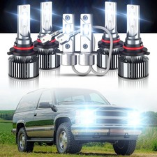 For Chevrolet Tahoe 1995-1999 - 6000k Led Headlight Highlow Fog Light Bulbs Kit For Chevrolet Tahoe 1995-1999 - 6000k Led Headlight Highlow Fog Light Bulbs Kit