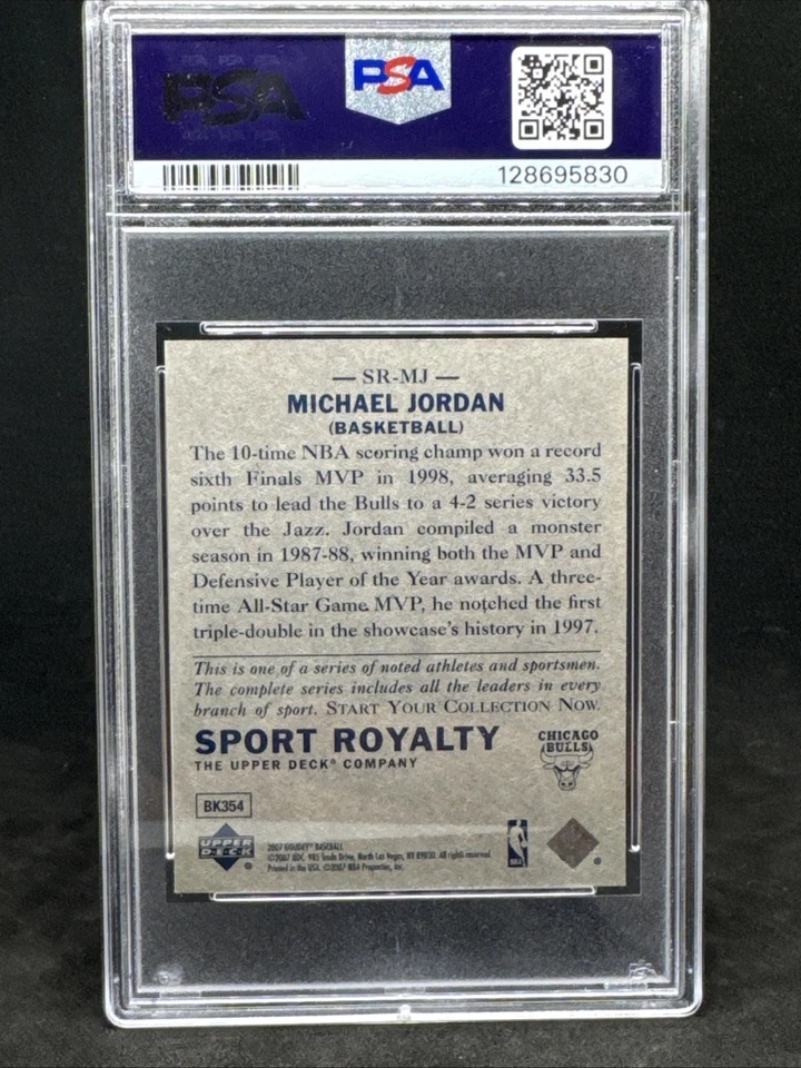 Upper Deck Goudey Michael Jordan 2007 #SR-MJ Sport Royalty PSA 9 Foto 2 de 2