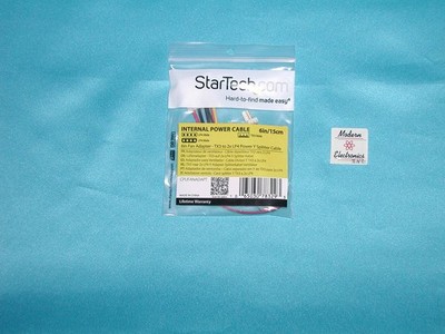StarTech CPUFANADAPT Fan TX3 to 2x LP4 Pwr Y Cable 6in FactoryNewGreatFind WOW!