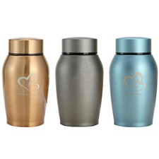 Pet Cremation Urn Memorial Stainless Steel Pet Urns Cat Dog Urn for Pet Ashes