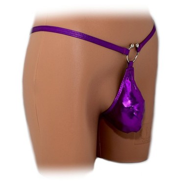 Mens thong bulge pouch thong with ring (S-M)