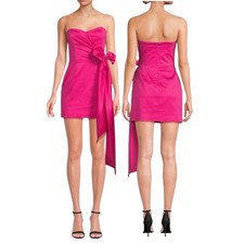 NWT French Connection Florida Strapless Mini Dress Pink Rasberry Sorbet Size 4