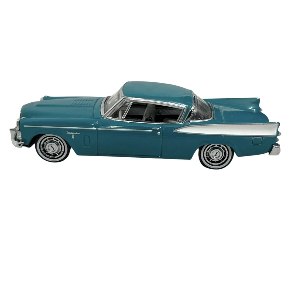Matchbox Dinky 1958 Studebaker Golden Hawk 1/43 Diecast Car Teal Silver - Image 2 of 4