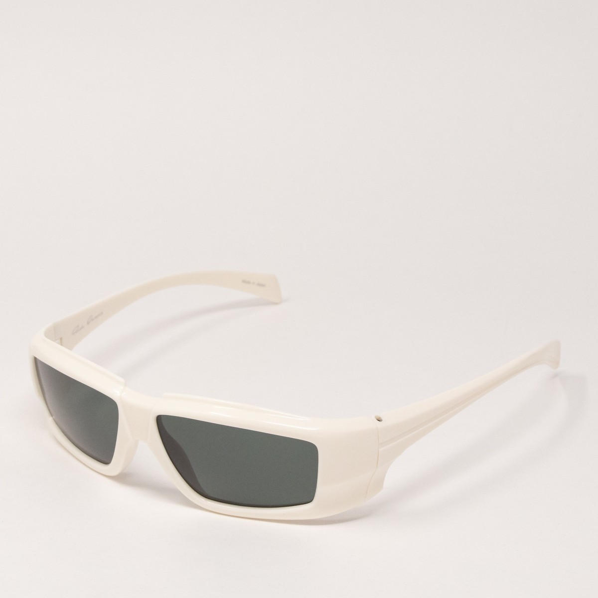 Rick Owens Cream Temple/Black Lens Sunglasses | eBay