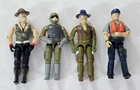 J-582 VINTAGE 1980'S HASBRO GI JOE ACTION FIGURES SGT SLAUGHTER TRIPWIRE ETC