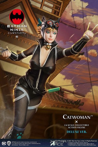 FIGURA DE ACCIÓN STAR ACE TOYS DC BATMAN NINJA CATWOMAN DELUXE 12" 1/6 SA0099 NUEVA - Imagen 6 de 12