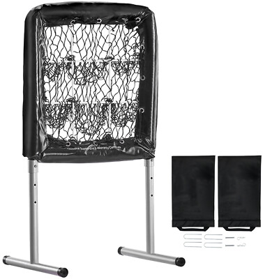 9 Hole Baseball Softball Pitching Net 9 Pocket Hitting Practice 28''x27''