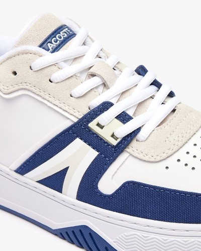 Lacoste Men's L001 Lace-Up Sneakers White/Navy 47SMA0057-042 - Picture 6 of 6