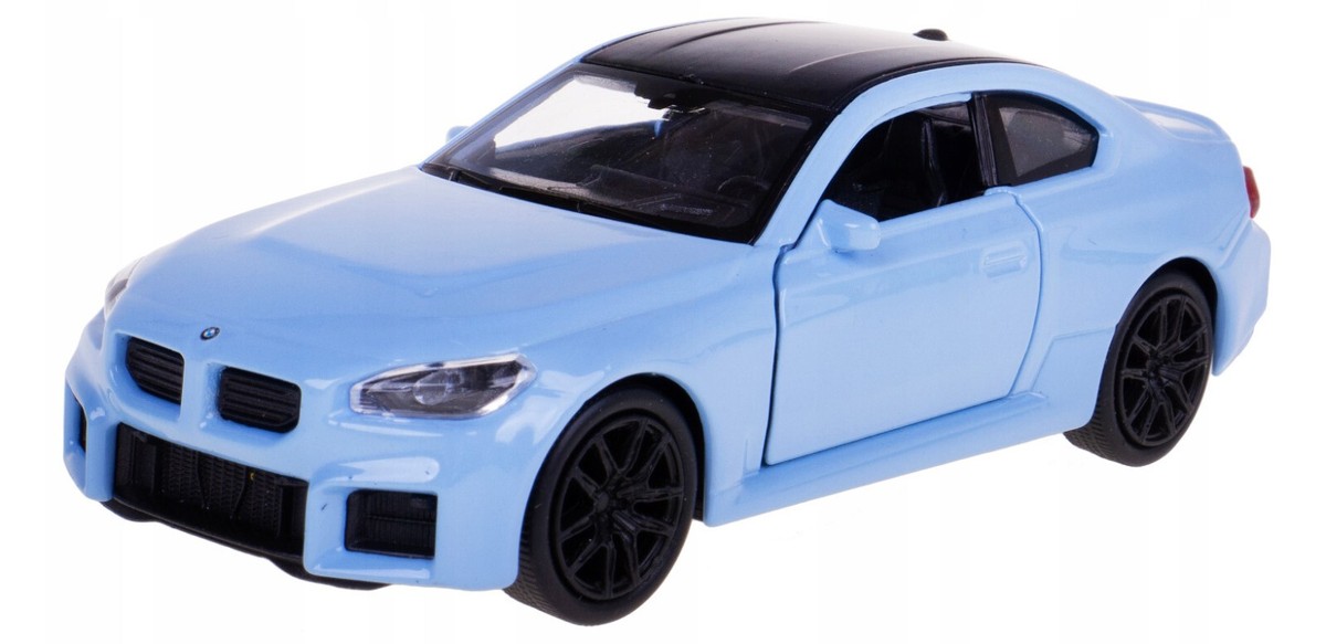 Welly BMW M2 G87 Sky Blue Purple 1:34 1:39 Scales 4.5 Inch