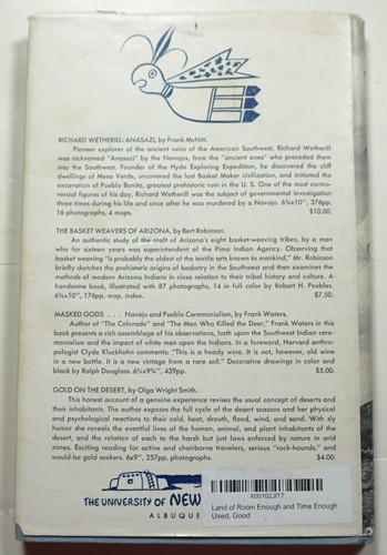 Land of Room Enough and Time Enough 1958 Klinck 2nd Ed. Monument Valley Navajo - Picture 9 of 9