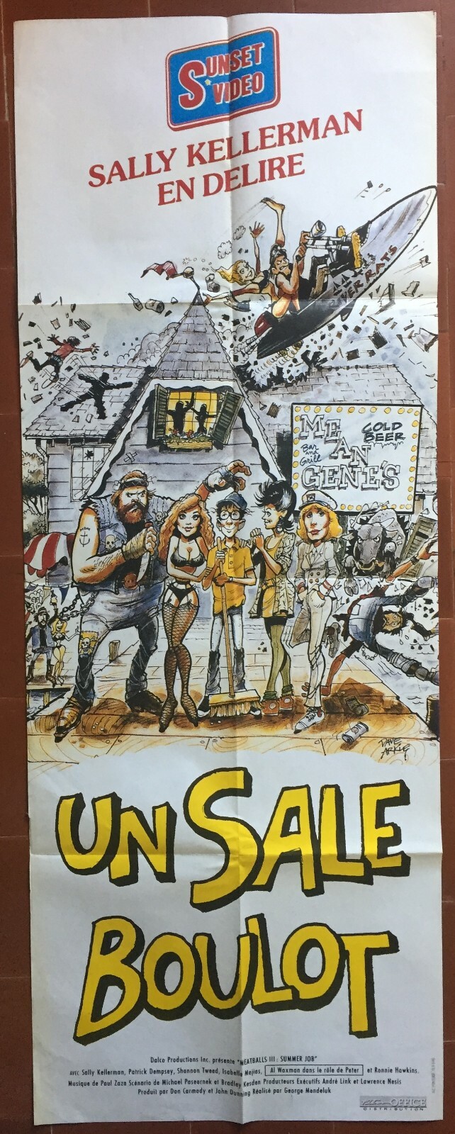 DIRTY WORK poster Meatballs III SALLY KELLERMAN Patrick Dempsey