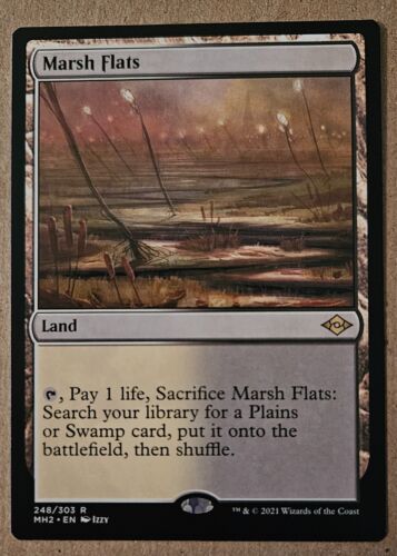 Marsh Flats NM, pack fresh, Modern Horizons 2, MTG Magic