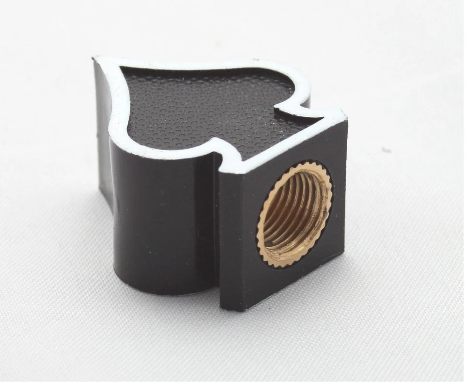 4x PIKE ASS Ventilkappen für Kartenspieler Ventilkappe Farbe: Schwarz Weiß Auto - Bild 4 von 4